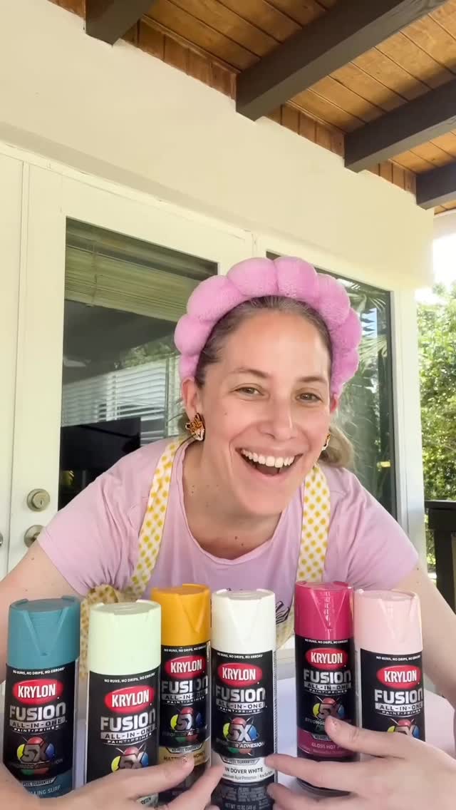 Instagram post by @luciamallea for Krylon. Caption reads: Huge congrats to two of the winners of the....