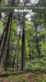 Instagram post by @frommichiganwithloveblog for Pure Michigan. Caption reads: [...] I’m talking about Grayling!....