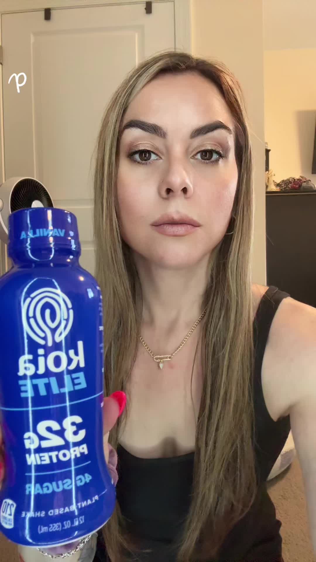 TikTok post by @lil_ms_savage787 for Koia. Caption reads: Koia Elite vanilla plant protein shake. It....