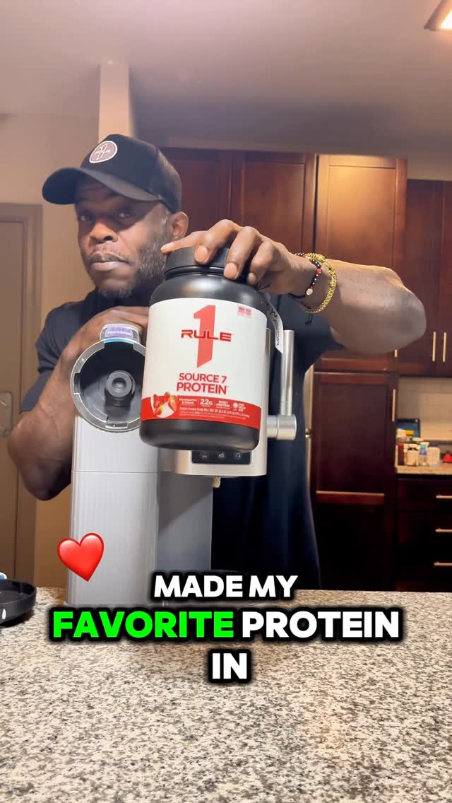 Instagram post by @luckylibra213 for Rule One Proteins. Caption reads: My favorite flavor Strawberries & Cream 🍓 is now....