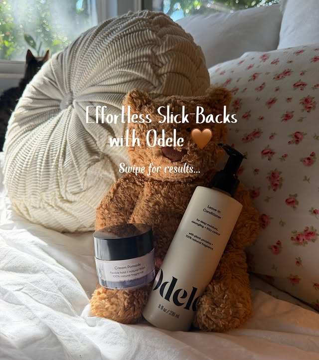 Instagram post by @elisapurrr for Odele. Caption reads: I’ve been loving @odelebeauty Cream Pomade &....