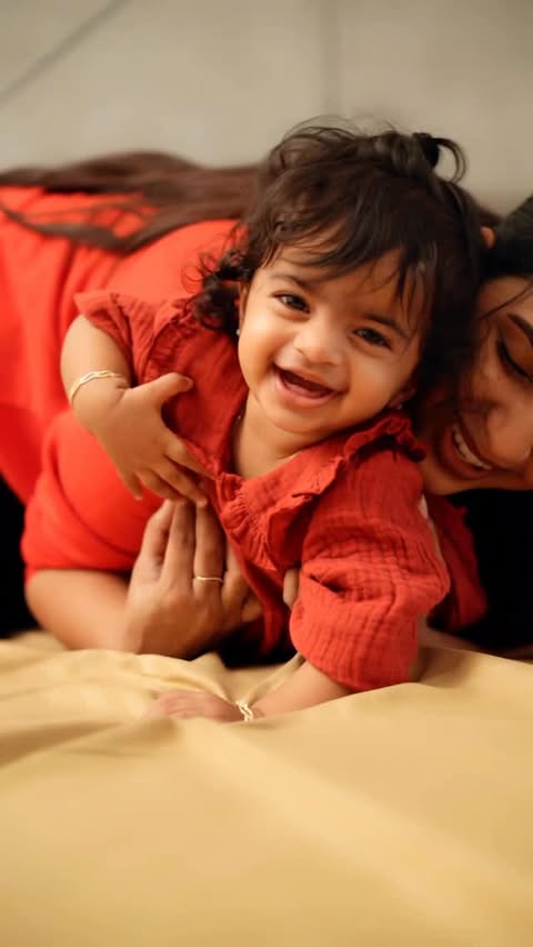 Instagram post by @malavika_krishnadass for Huggies. Caption reads: [...] and a whole lot of peace of mind....