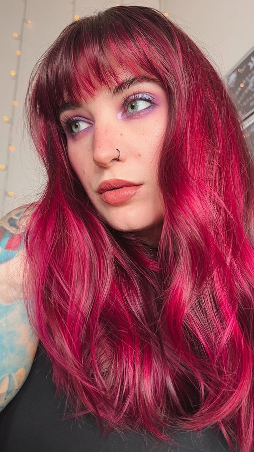 Instagram post by @battybean_ for LAWLESS Beauty. Caption reads: 💜☔️🔮

✖️FACE✖️
@whatsupbeauty posytivity....