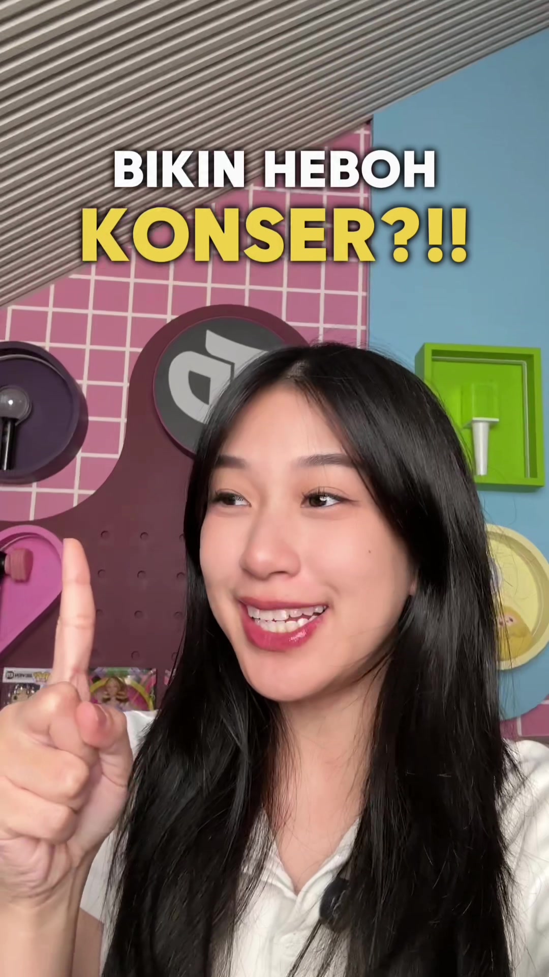 TikTok post by @ireneswnd for Rexona. Caption reads: GAS BIKIN HEBOH KONSER DI INDONESIA!!😝🫵🏻....