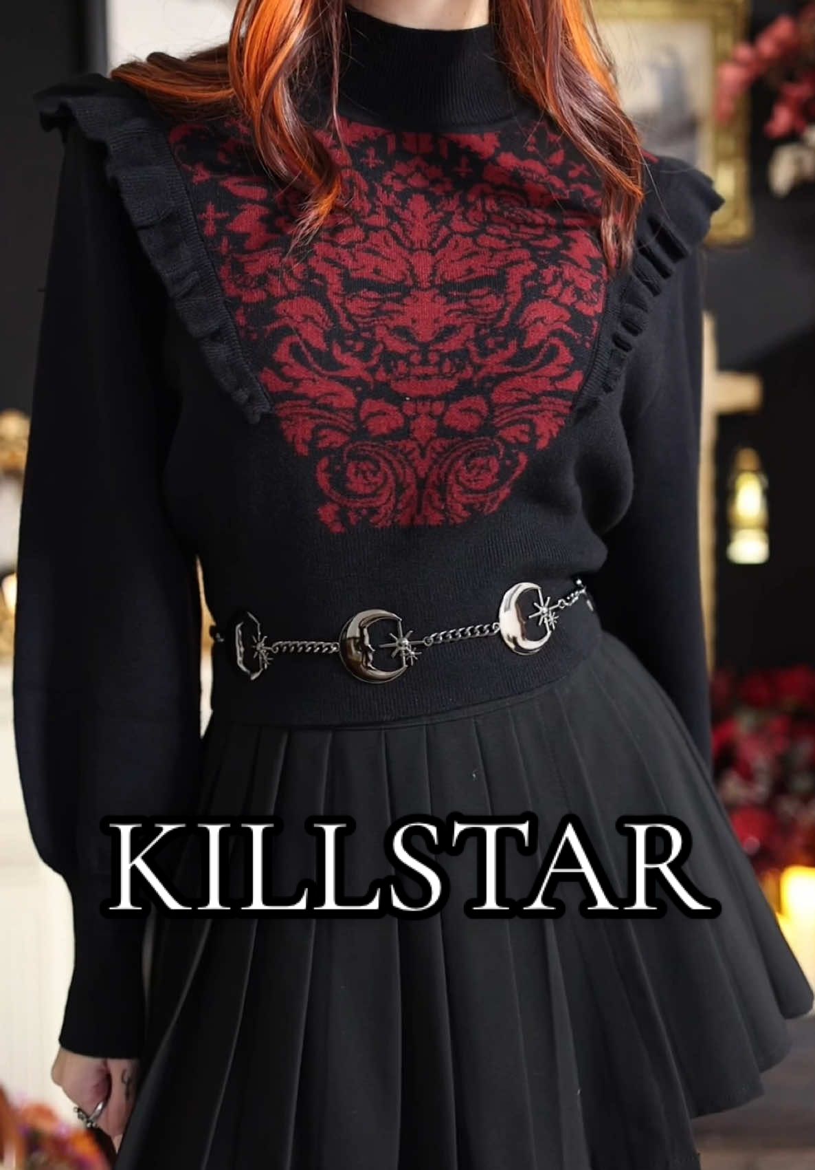 TikTok post by @kattslade for KILLSTAR. Caption reads: @KILLSTAR statement dressing 🖤 check out my last....