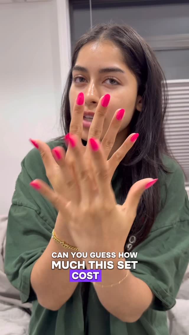 Instagram post by @jazmin_c3 for Static Nails. Caption reads: How much 👀?? My nails needed a serious break so....