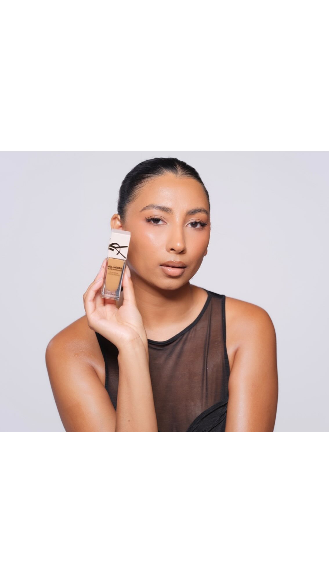 Instagram post by an influencer for YSL Beauty. Caption reads: [...] for the launch of the new @yslbeauty All....