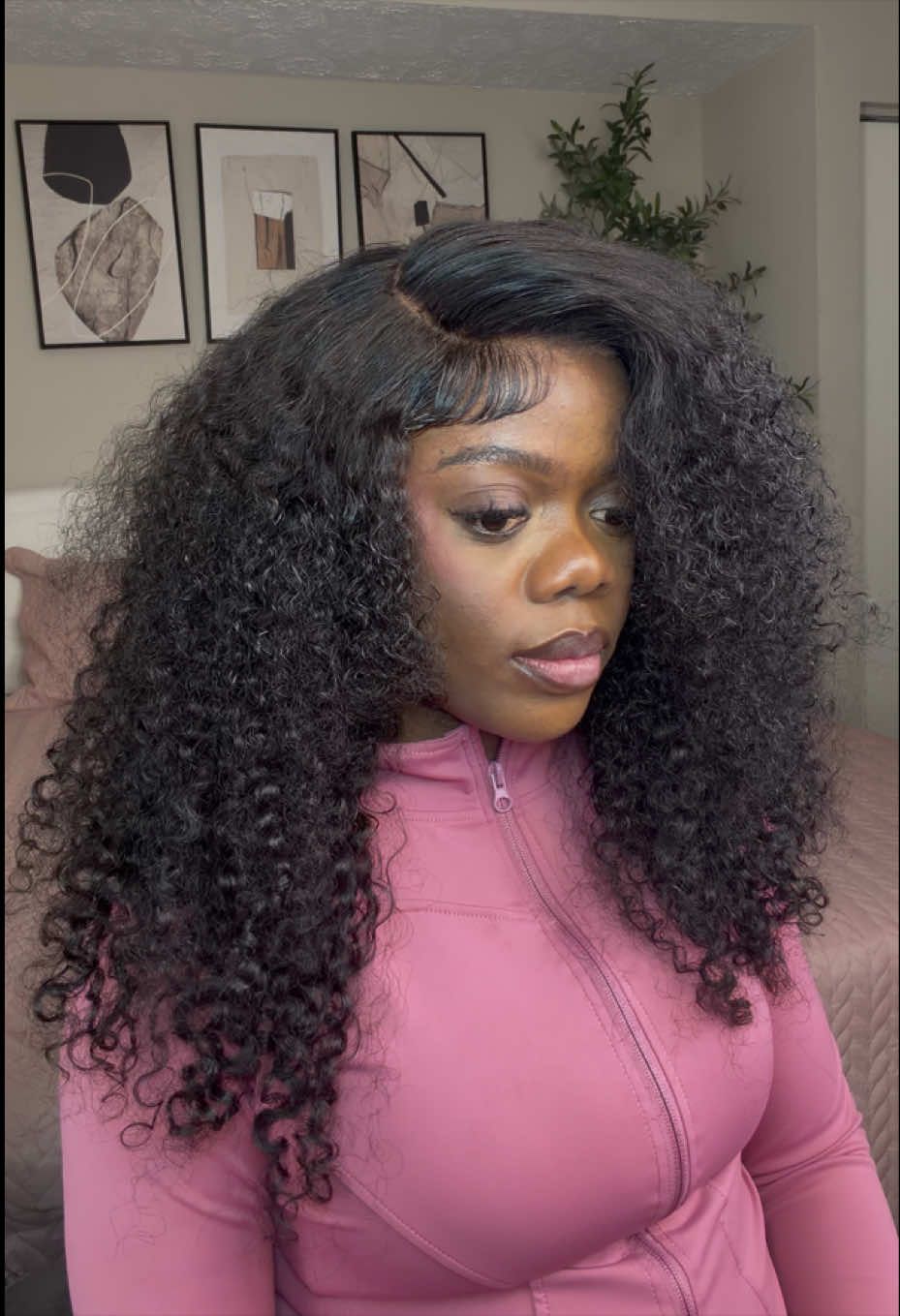 TikTok post by an influencer for Luvme Hair. Caption reads: [...] so much like my real hair @Luvmehair....
