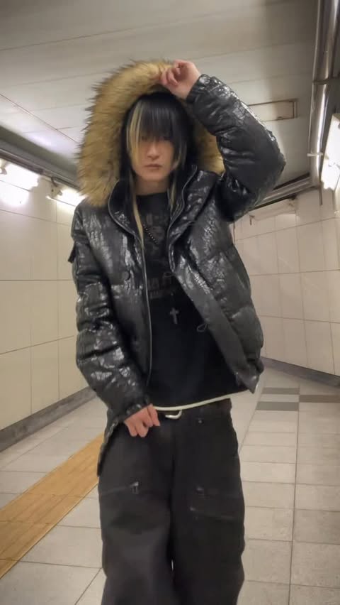 Instagram post by @mmmiya.38 for Jaded LDN. Caption reads: jacket＆denim from @jaded_man #fyp #fashion....