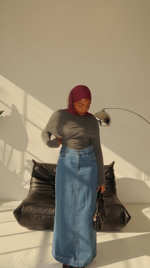 Instagram post by @tomiwarodia for Veiled. Caption reads: some fall/winter looks ft. @veiledcollection 🤎....