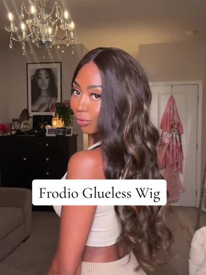 TikTok post by @barbiefab1 for Frodio Hair. Caption reads: [...] by @FRODIO Straight out the box baby!....