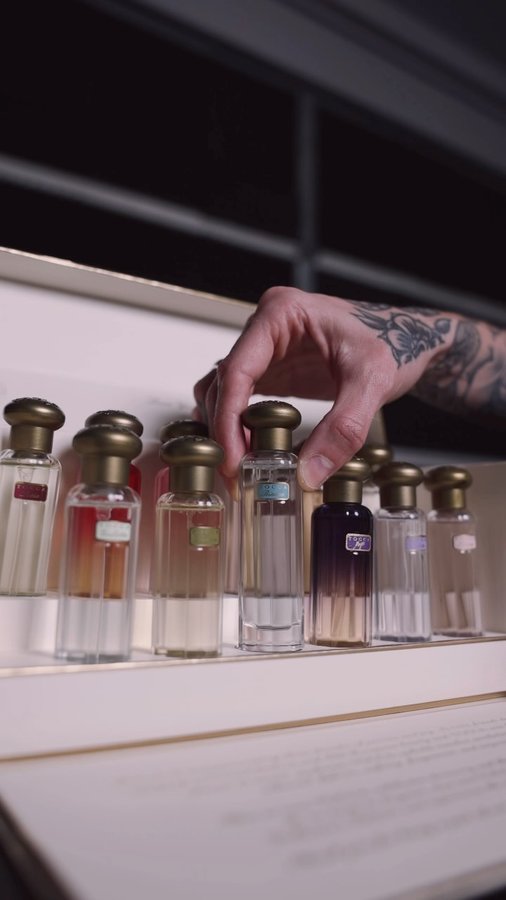 Instagram post by @oliviaolfactory for Tocca. Caption reads: #ad Celebrating @tocca 30th Year Anniversary with....