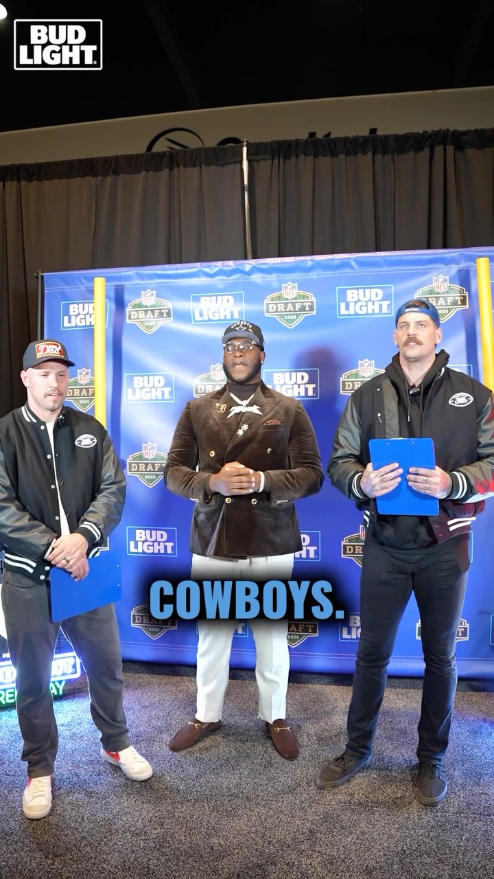 Instagram post by @_willcompton for Bud Light. Caption reads: [...] in the 2025 NFL Draft 

Presented by....