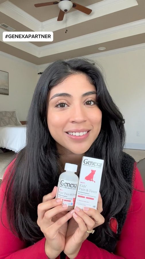 Instagram post by @sairasteelman for Genexa. Caption reads: #ad While we are encouraging extra hand washing....