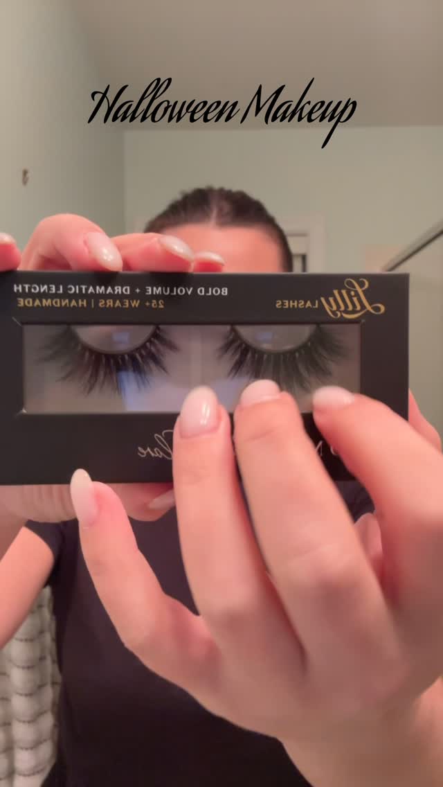 Instagram post by @nurcantortop for Lilly Lashes. Caption reads: Happy Halloween 👻

#LillyLashesHalloween2025 

My....