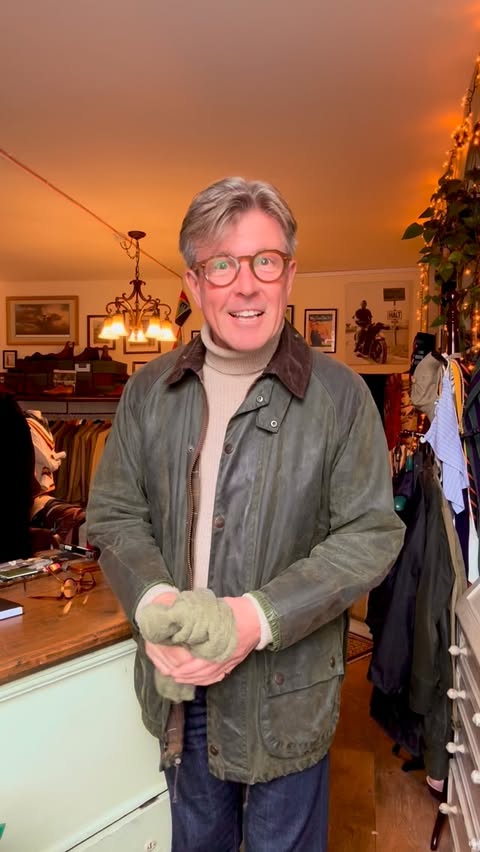 Instagram post by @ignoreatyourperil for Barbour. Caption reads: ‘Guard against drips…

Stuff @barbour 
Spectacles....