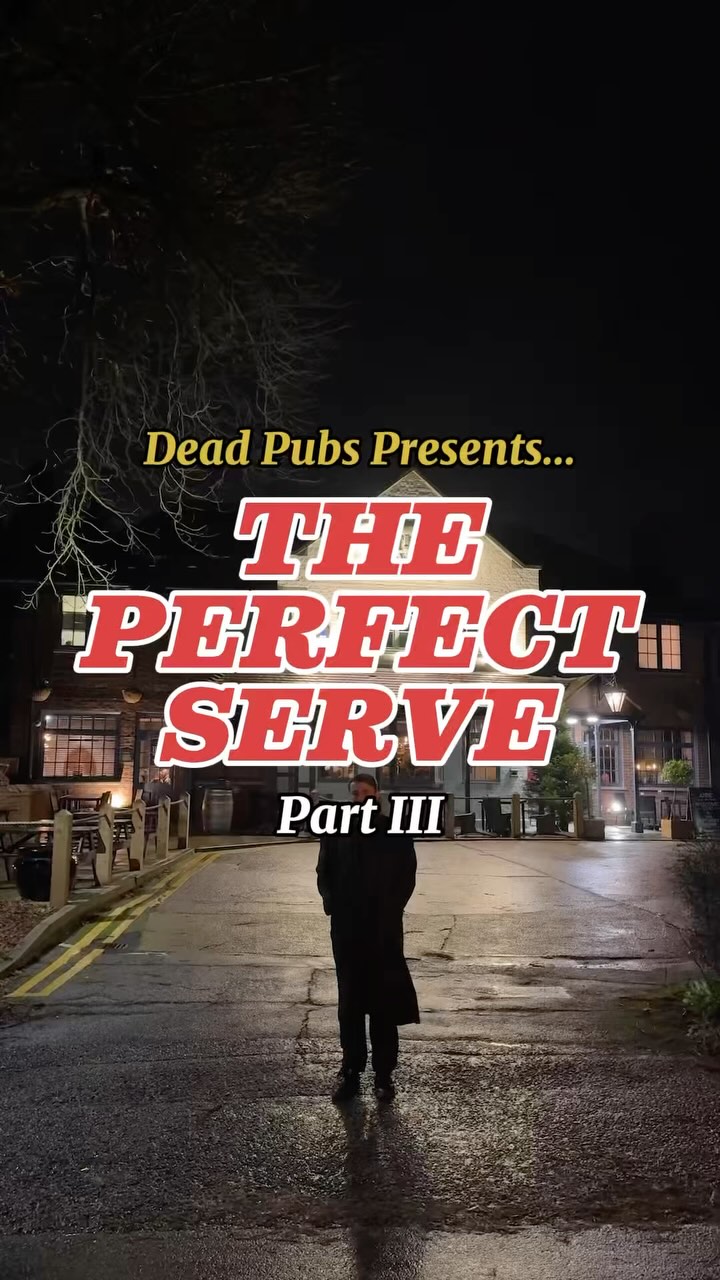 Instagram post by @londondeadpubs for Stella Artois. Caption reads: Dead Pubs Presents… The Perfect Serve, Part....