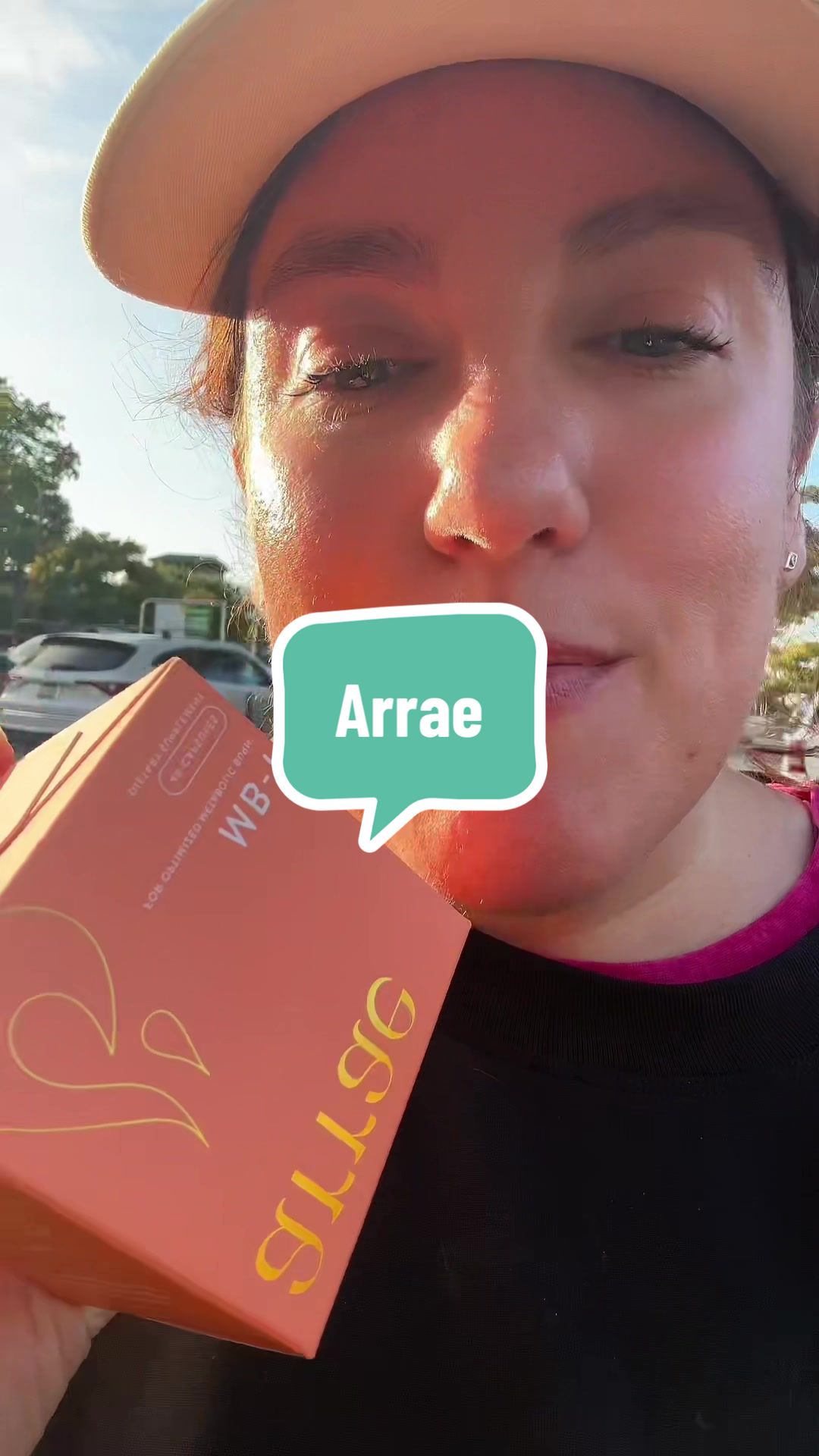 TikTok post by @itsrachelcore for Arrae. Caption reads: @Arrae I 💜 Arrae supplements!.