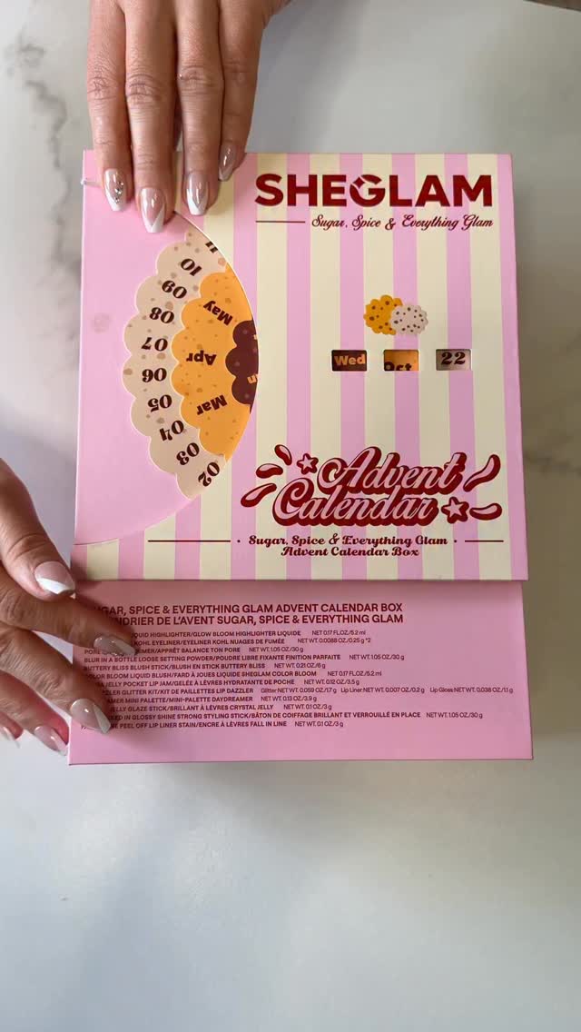 Instagram post by @myusalifee for SHEGLAM. Caption reads: You just found the sweetest advent calendar ever....