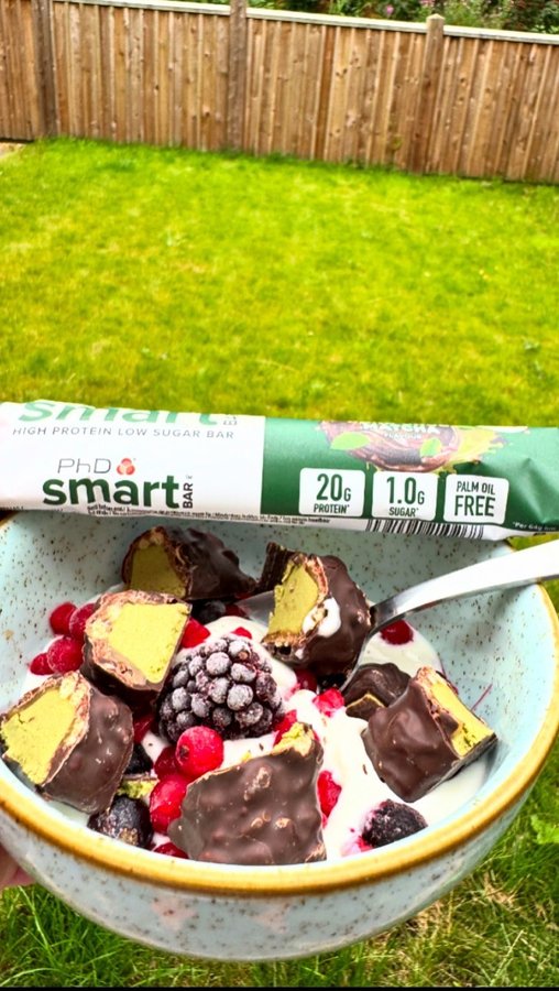 Instagram post by @rossedgley for PhD Nutrition. Caption reads: [...] the GREATEST flavour to come out of....