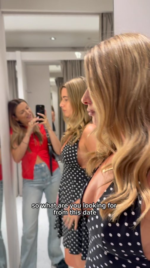 Instagram post by @ellisransonx for Match. Caption reads: [...] date-night ready for her @ukmatch date 💫....