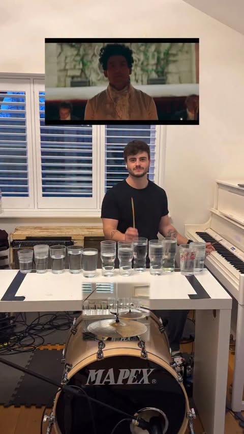 Instagram post by @fin_draper for Sky TV. Caption reads: [...] Coordination Practice. ‘Amadeus’ now on....