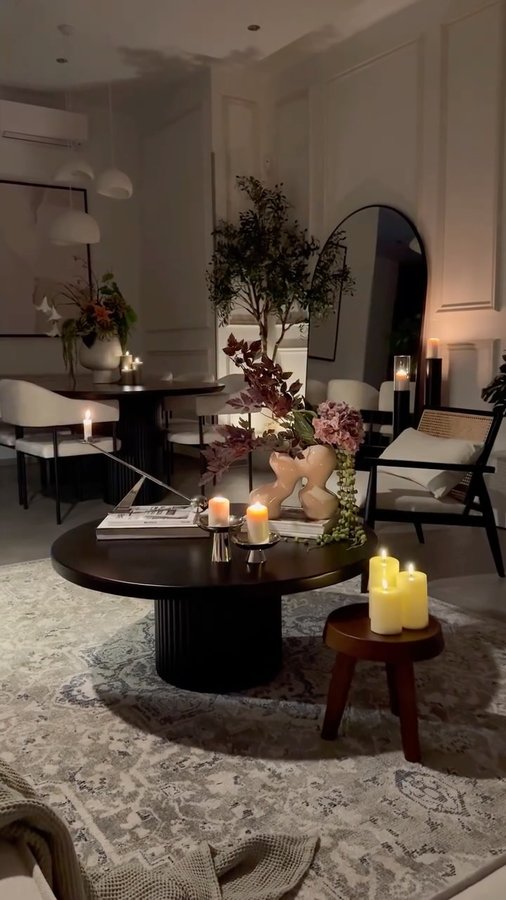 Instagram post by @interior.ela for Westwing. Caption reads: Because every detail matters in creating a calming....