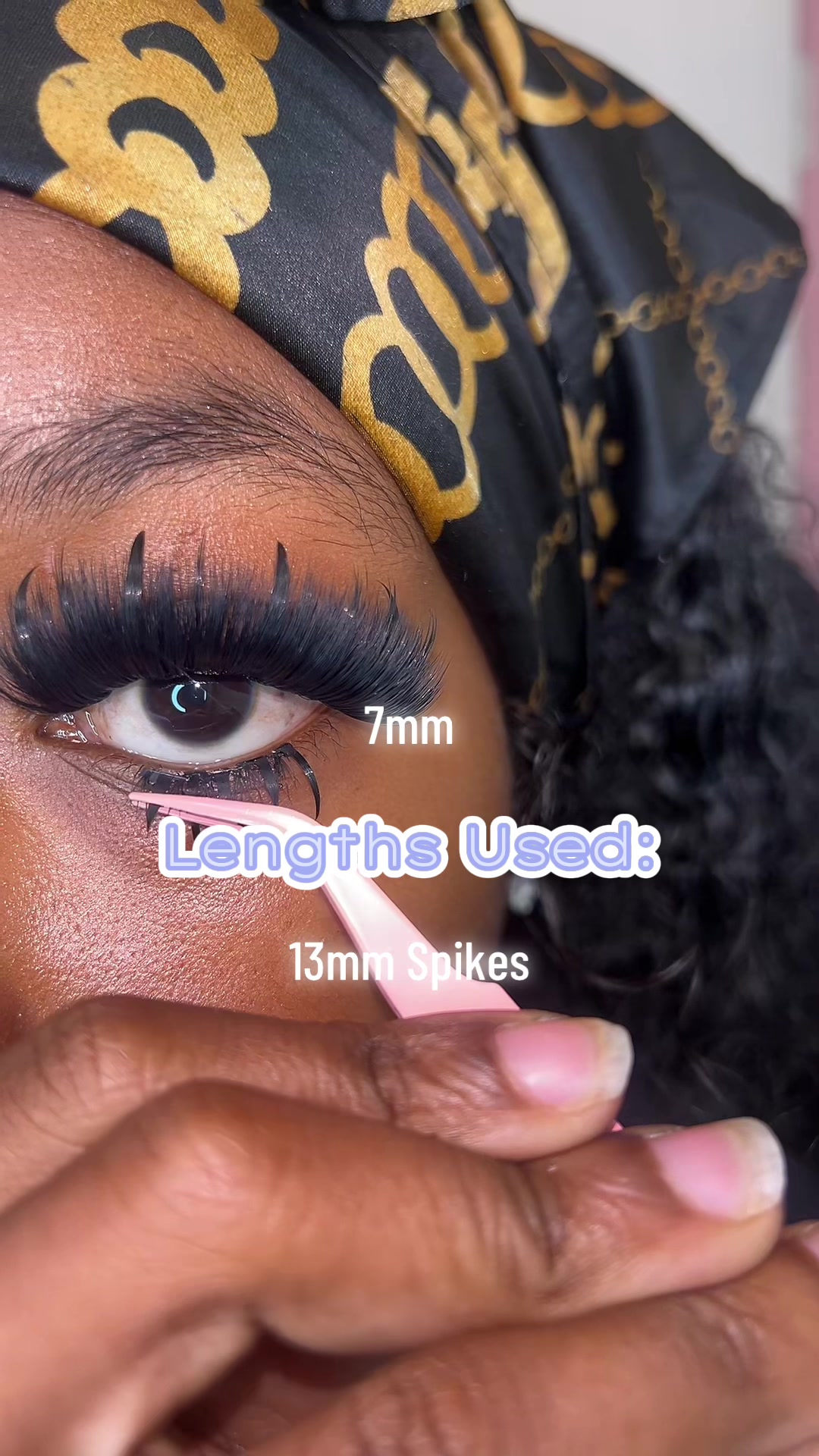 TikTok post by @itzmayasw0rld for Geeneiya Lashes. Caption reads: Bottom Lash Tutorial😍@Geeneiya Lashes #fyp....