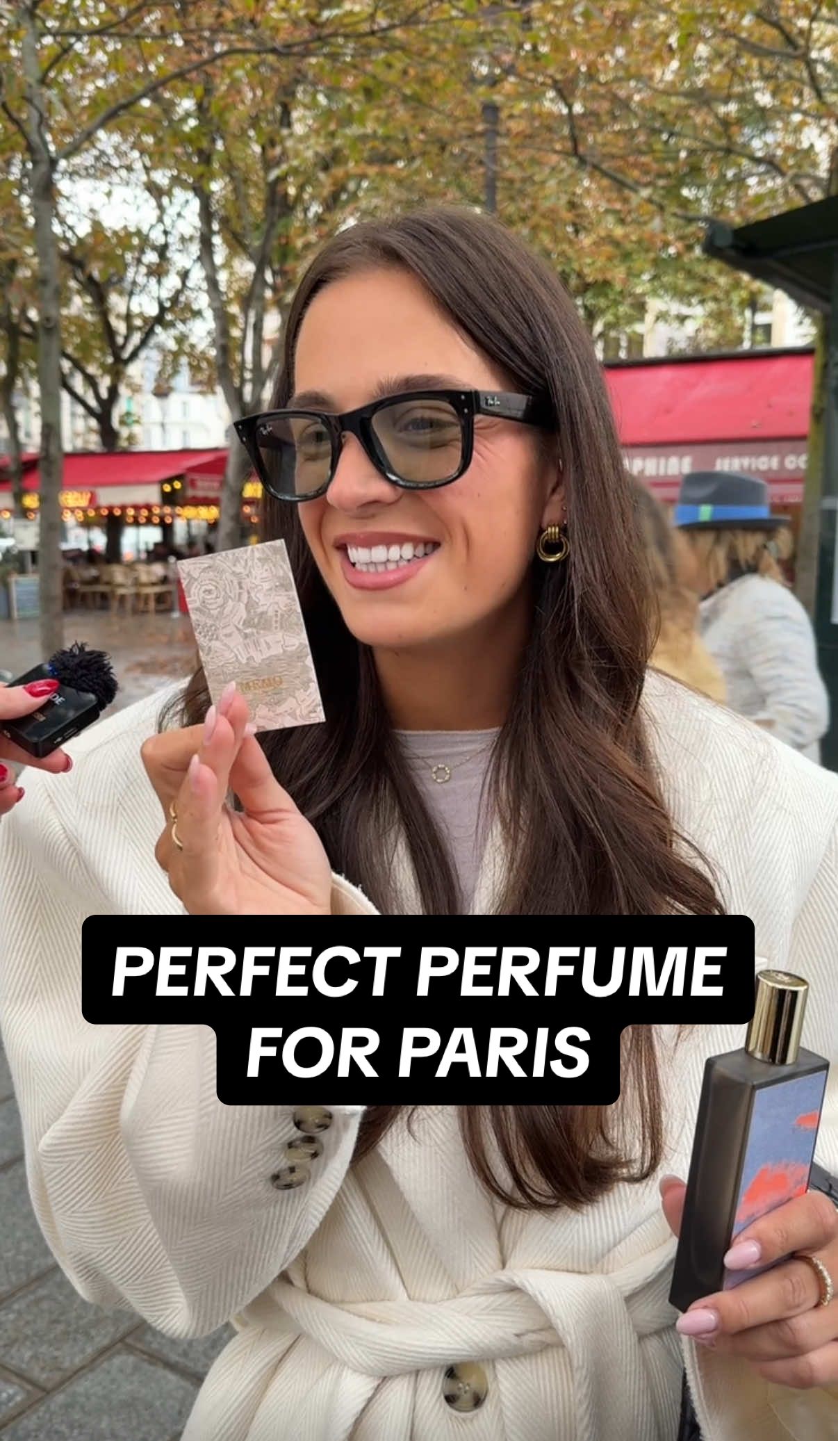 TikTok post by @the__gloss for Memo Paris. Caption reads: [...] perfect perfume for Paris ✨ Odeon by....