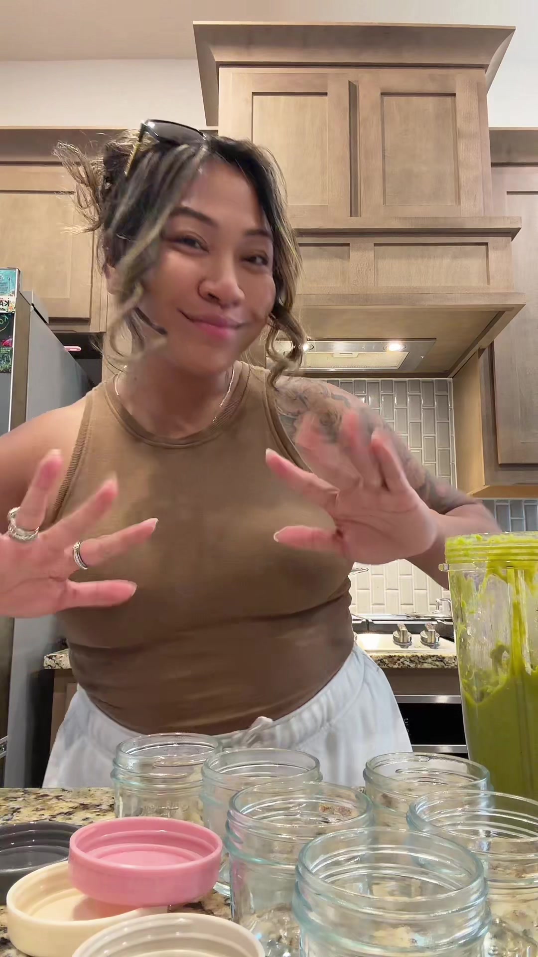 TikTok post by @riinnz for WeeSprout. Caption reads: Pack baby food with me using @WeeSprout glass....