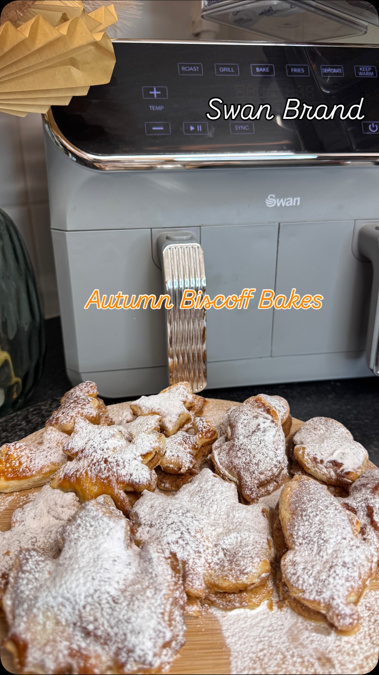 Instagram post by @jodie8981 for Swan Brand. Caption reads: Autumn Biscoff Bakes 🍁 🍂

Quick and easy bakes....