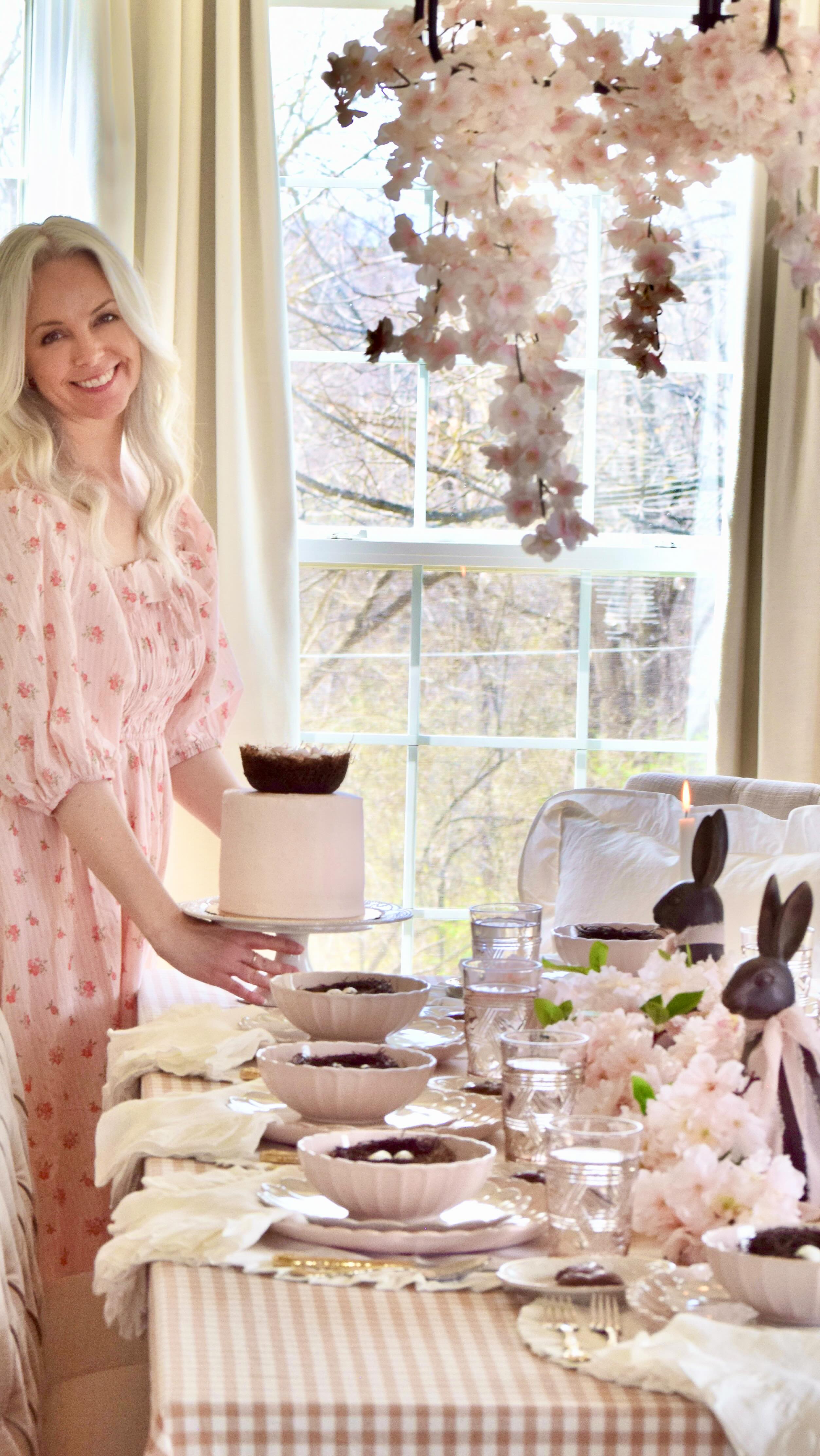 Instagram post by @onassisandclaire for Lenox. Caption reads: Springtime Magic with @lenox #ad 🌸✨🌸✨🌸
 
I’m....