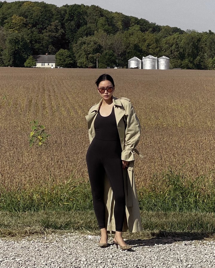 Instagram post by @itskaykayleigh for SSENSE. Caption reads: SSENSE is a leading luxury fashion platform; [...].