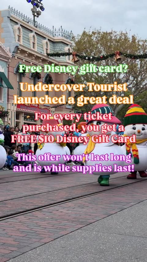 Instagram post by @foodatdisneyland for Undercover Tourist. Caption reads: [...] Adventure? My friends at Undercover Tourist....