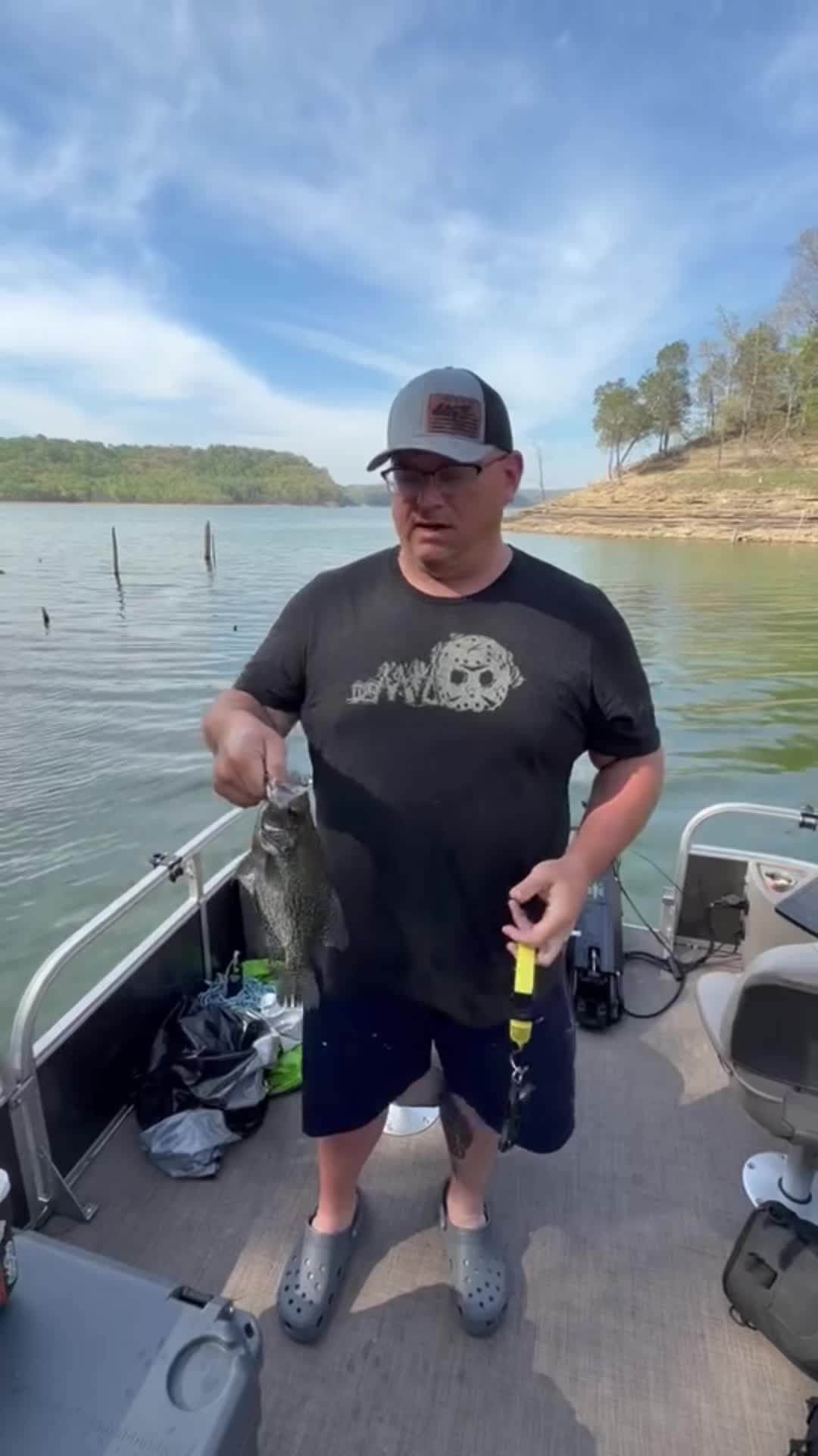 TikTok post by @outdoorswithtiny for Beyond Braid. Caption reads: [...] of a good fish now either the @Beyond Braid....