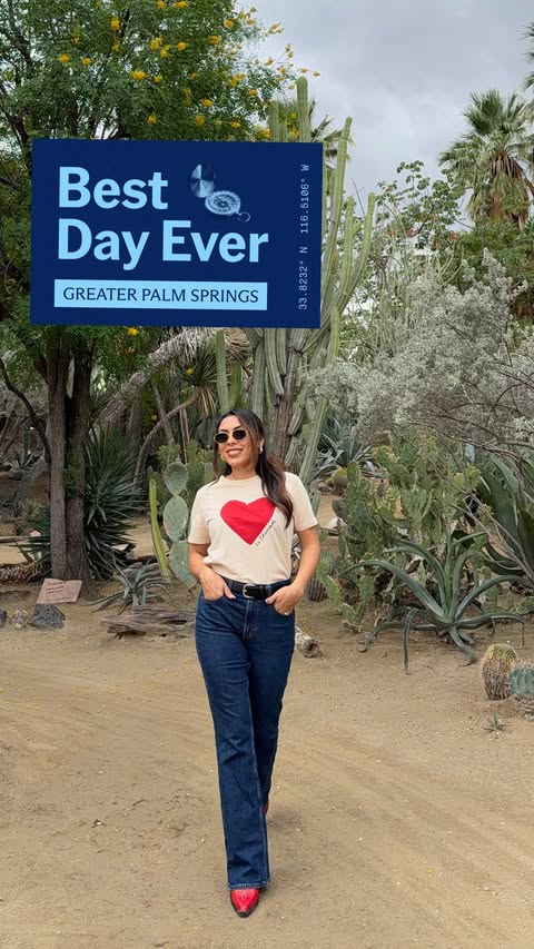 Instagram post by @lexialcala_ for Lonely Planet. Caption reads: Greater Palm Springs is the “best of both worlds,”....