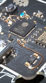 Instagram post by @brushknight for JLCPCB. Caption reads: [...] this project were kindly provided by @jlcpcb....