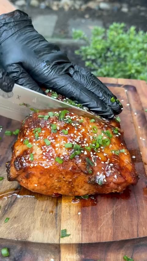 Instagram post by @bacusbbq for Kamado Joe. Caption reads: [...] roast. 

Cooked to perfection on my....