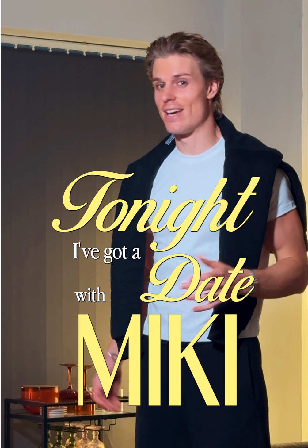 TikTok post by @hugomacwood for Eton Shirts. Caption reads: the perfect date night shirt from @etonshirts | AD.