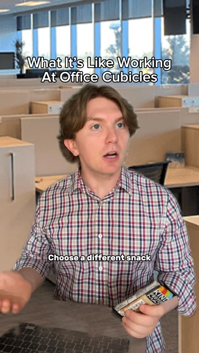 Instagram post by @fentifriedchicken for KIND Snacks. Caption reads: Let’s all make the office less bad & choose the....