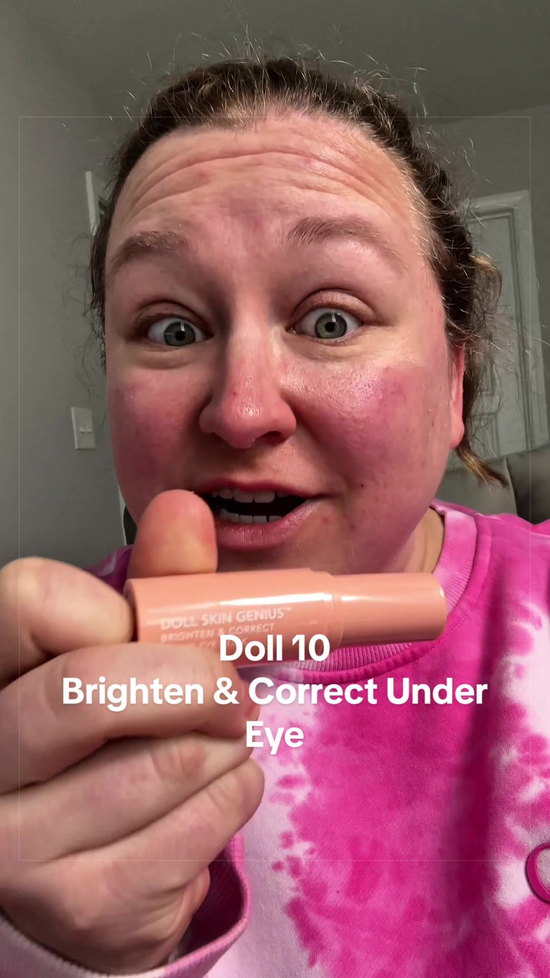 TikTok post by @nicolescozychaos for Doll 10 Beauty. Caption reads: No filter, no heavy concealer @Doll 10 Beauty....