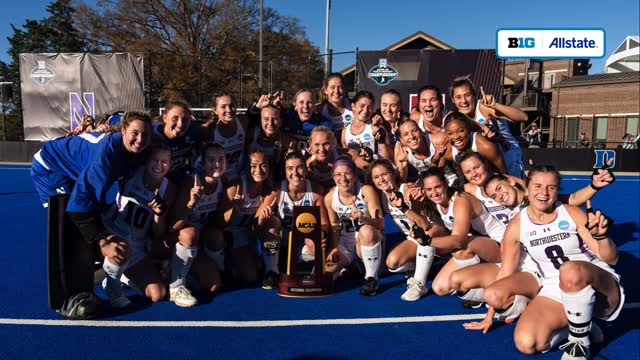 Instagram post by @b1gfieldhockey for Allstate. Caption reads: [...] hockey powerhouses in the nation. @allstate.