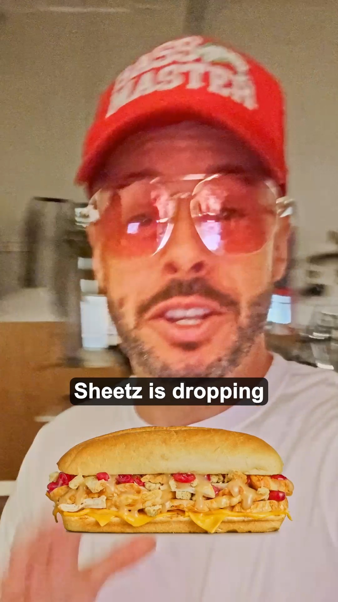 Instagram post by @edbassmaster for Sheetz. Caption reads: A Freak balloon. A Holidaze Sub. What could go....