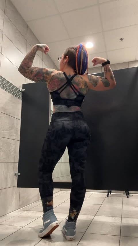 Instagram post by @audreythewrestler for Constantly Varied Gear. Caption reads: Another SPLENDID back day in my....