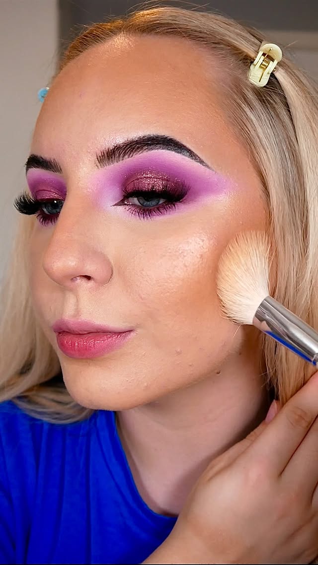 Instagram post by @aimee.makeupxx for e.l.f. Cosmetics. Caption reads: The new @elfcosmeticsuk halo glow skin tint has....