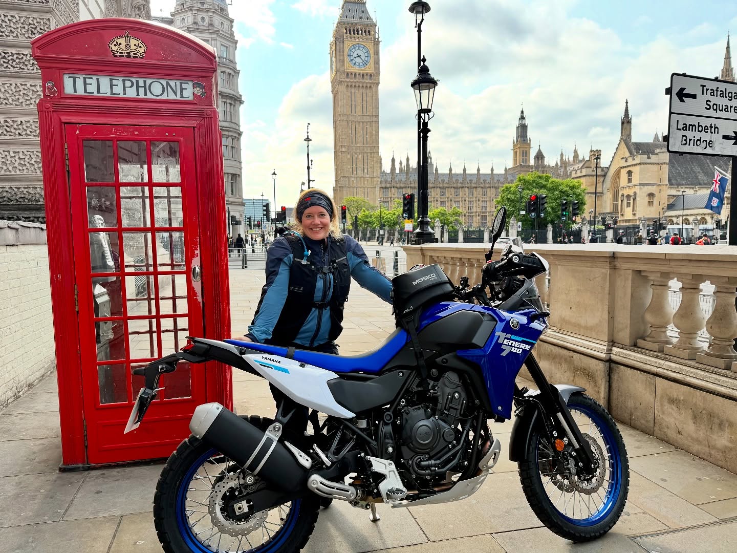 Instagram post by @itchybootstravel for Mosko Moto. Caption reads: WELCOME TO LONDON 🤩🤩 

So… I am back on YouTube....