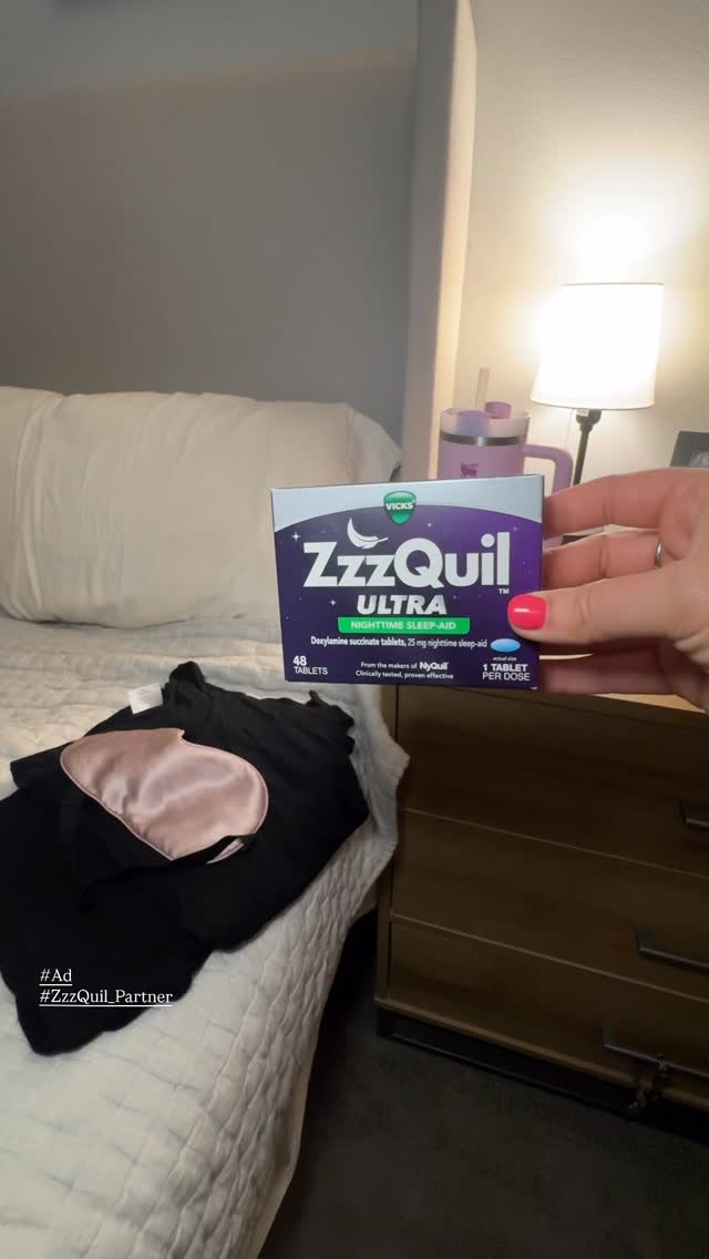 Instagram post by @momlife.withallie for ZzzQuil. Caption reads: #ad #zzzquil_partner  Let’s talk about what they....