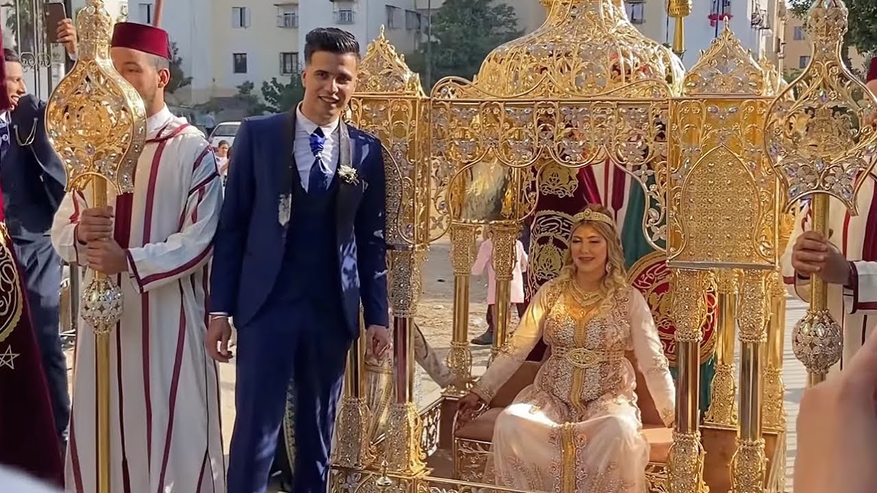 YouTube post by @fatinero8477 for YouNow. Caption reads: أخيراً حفل زفاف ديالي أنا👰🏼‍♀️ و ياسين🤴🏻....