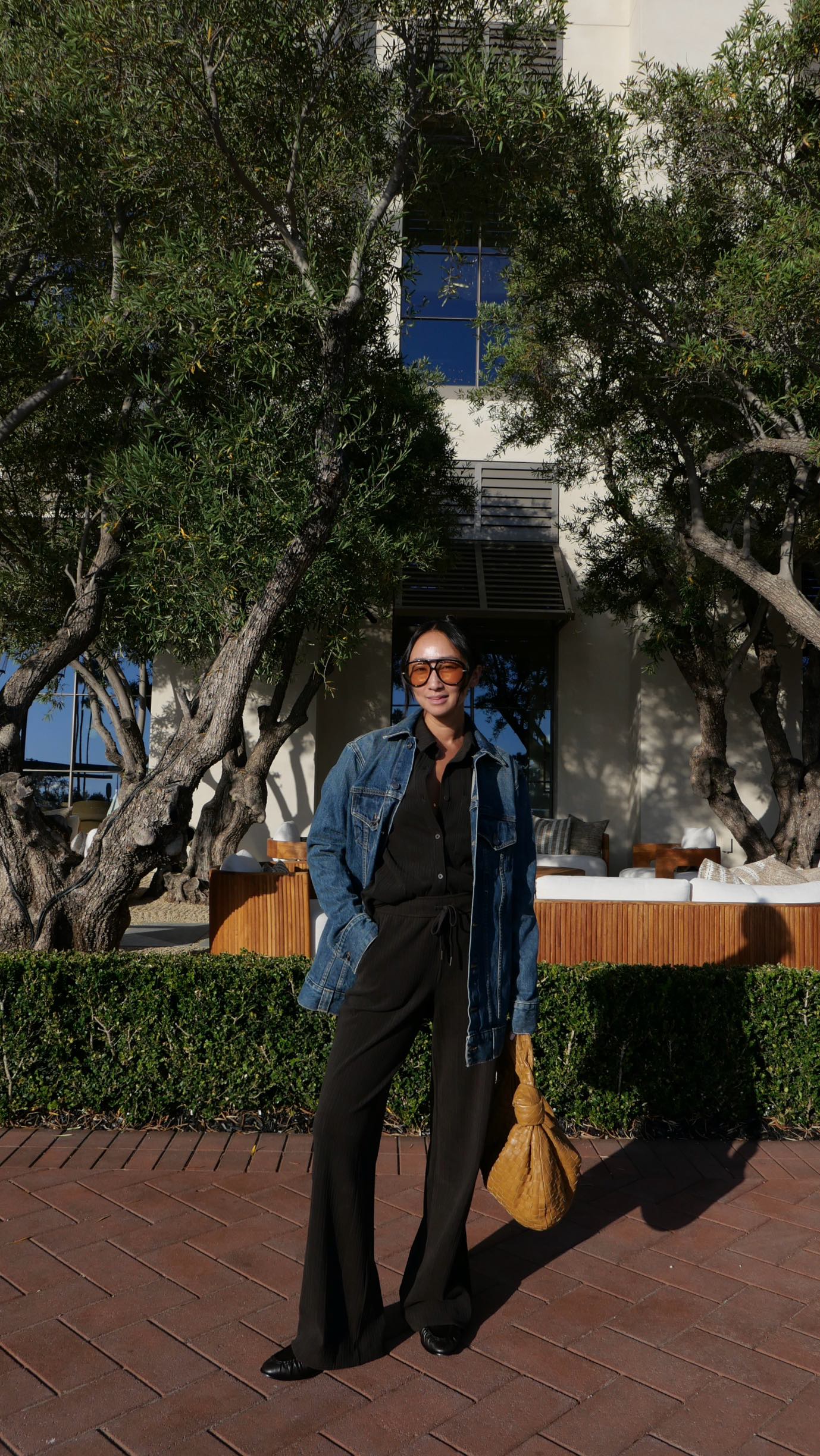 Instagram post by @lanitonnu for Beyond Yoga. Caption reads: [...] cozy and put together. @beyondyoga’s ribbed....