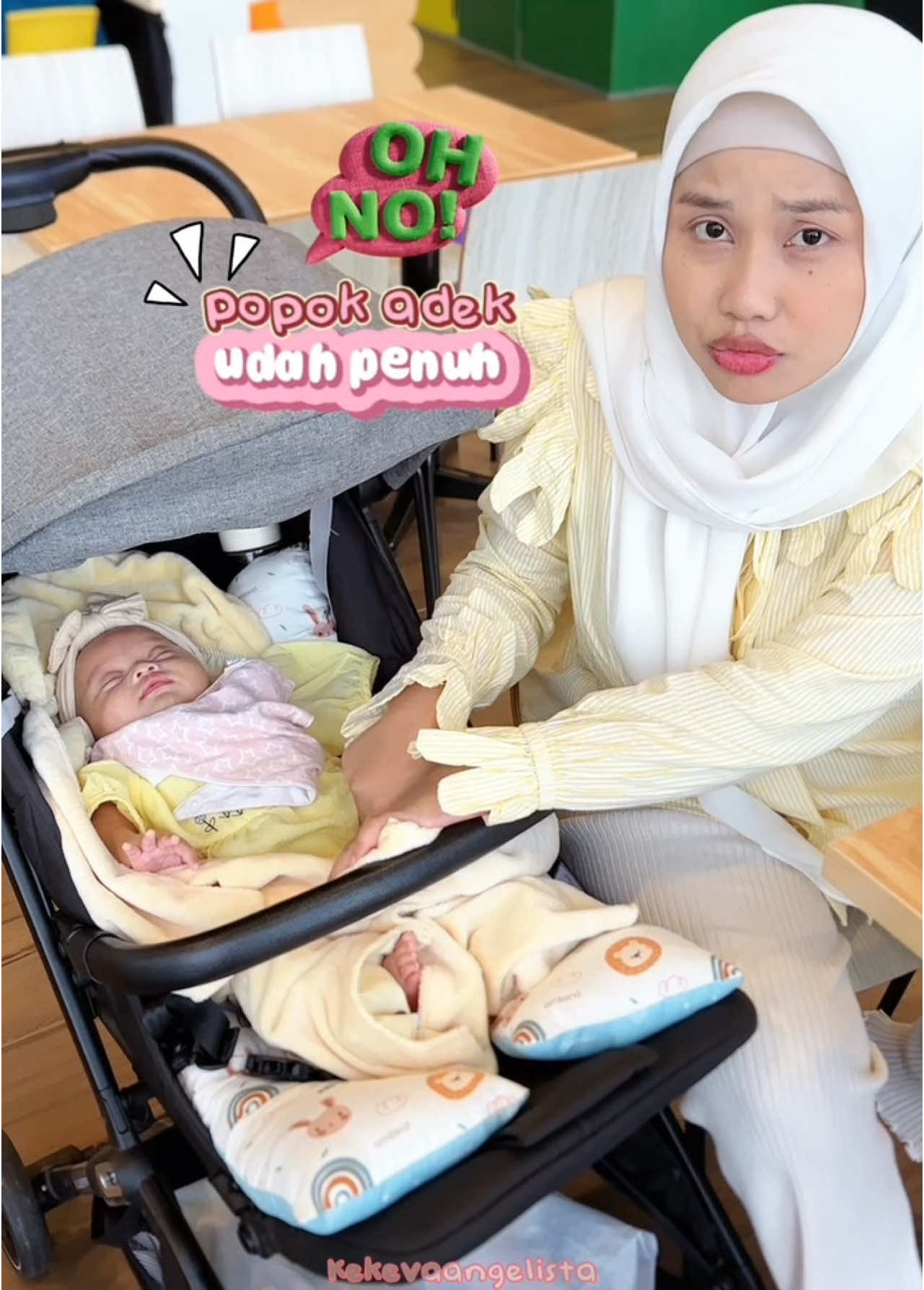 TikTok post by @kekevaangelista for MamyPoko. Caption reads: Next coba pergi ber4 kaliya sama papap +....